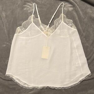 LA MIEL Cream Lace Camisole